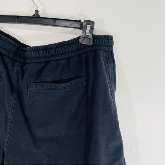 Athleta Farallon Black Mid Rise Drawstring Waist Organic Cotton Shorts 16 - Picture 9 of 14